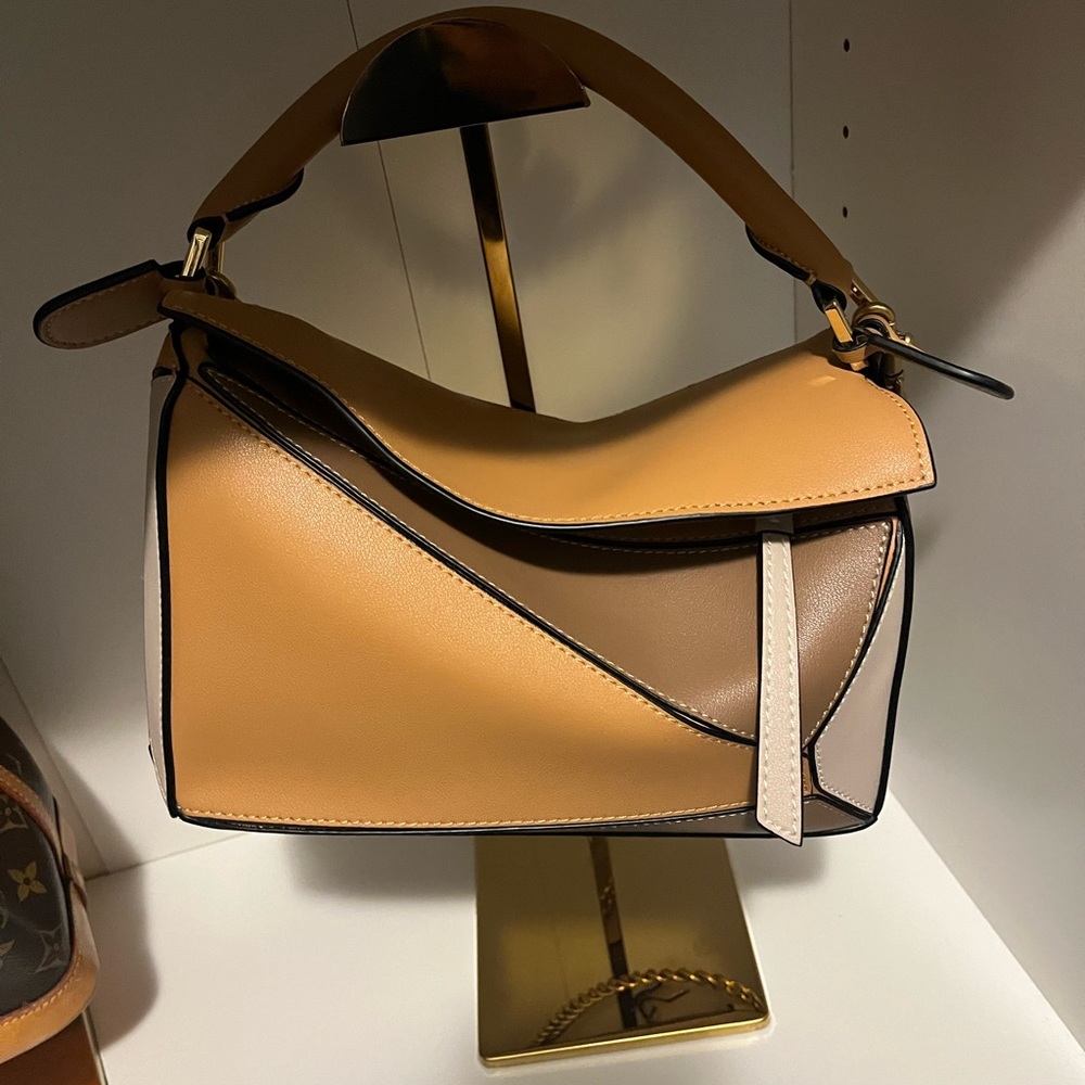 Puzzle bag (No brand or logos ) genuine Leather